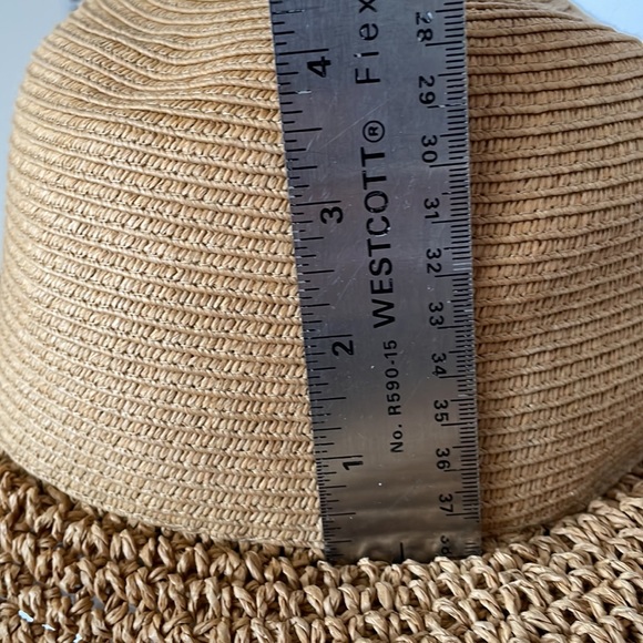 J.Crew Beach Hat 94% Paper 6% Polyester One Size Floppy Topper - Picture 10 of 10